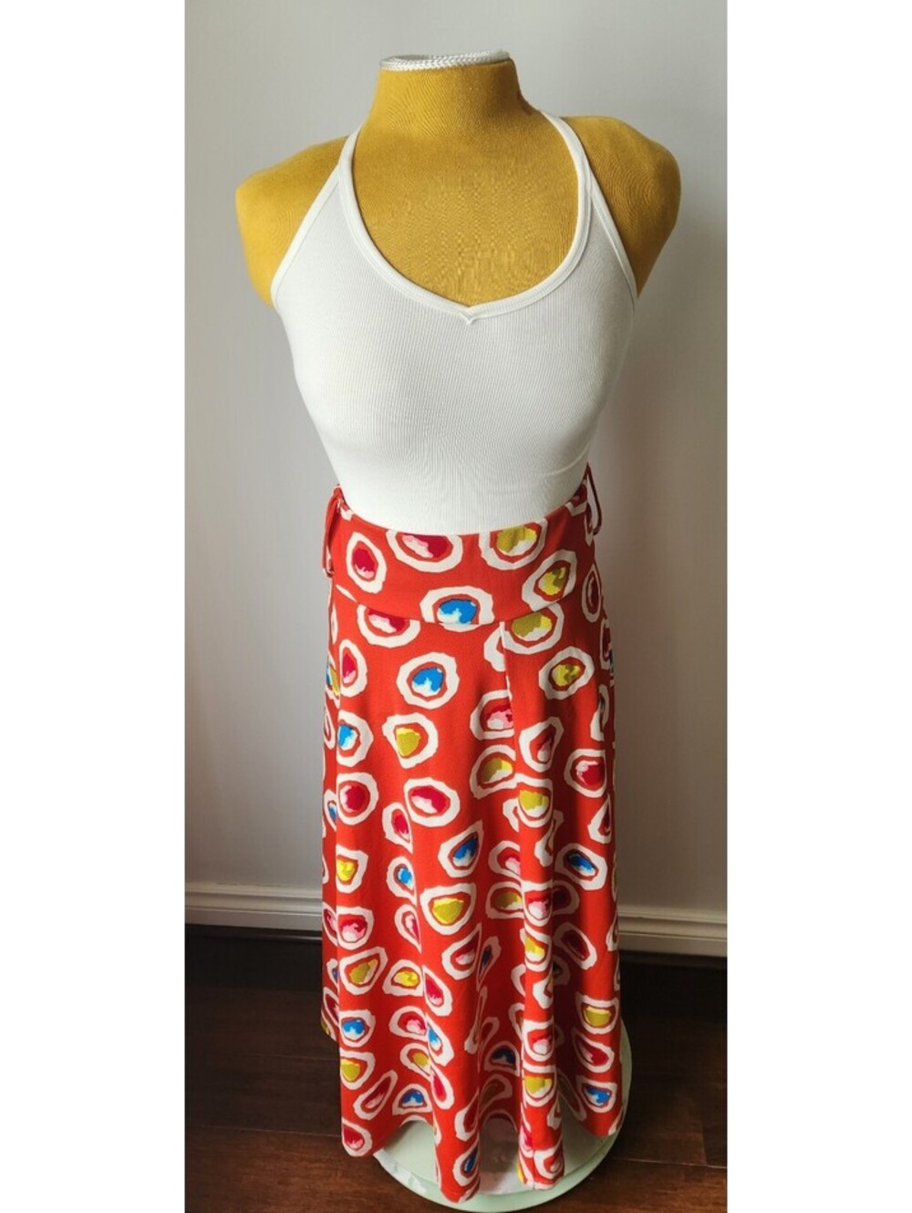 Grand prosperity 70's vintage art deco maxi skirt brunch wedding guest